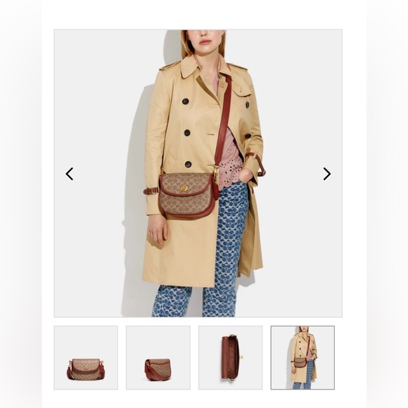 Coach Willow Saddle Bag In Signature Canvass - Picture 3 of 10